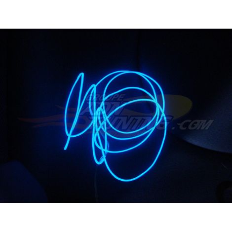 Neon Filaire 60cm NSW60BL Bleu Fibre optique 12V sur allume-cigare