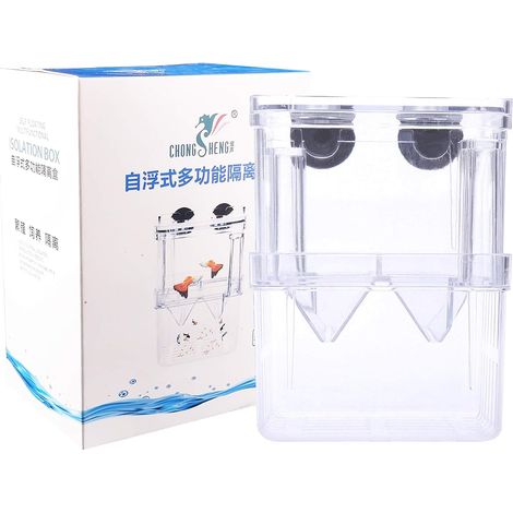 1 Boîte Élevage Poisson,Acrylique Transparent,Double Couche Isolation,Aquarium Crevettes Guppy