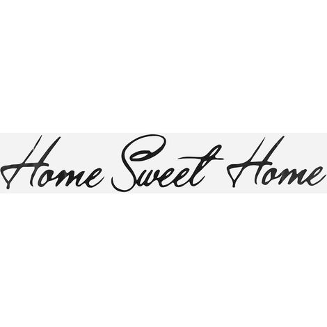 Autocollant Mural Accueil Sweet Home Auto-Adhésif Imperméable PVC Carrelage Stickers Muraux Amovible DIY 3D Decal Cuisine Salle de Bains Salon Plancher TV Toile de Fond Décor Art (1/5)