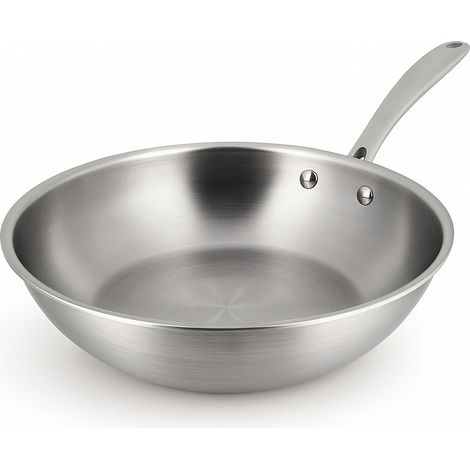 Wok en acier inoxydable 24 cm, TRIPLY