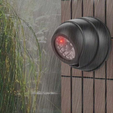 Caméra factice LED Clignotante Rouge, Fausse caméra factice, pour l'extérieur à la Maison (1/5)