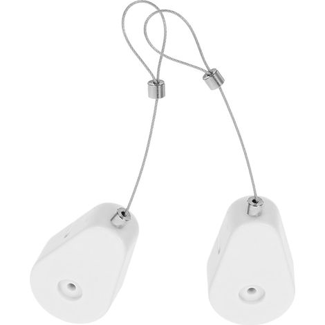 Lot De 2 Câbles Antivol Rétractables En Fil D'Acier Enrouleur Automatique De Câble Avec Verrouillage Adhésif Dispositif Anti-Perte Pour Télécommande Tv Bureau Et Magasin (1/5)