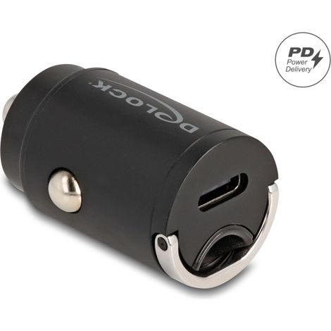 Delock Mini Cargador de Automóvil USB Type-C⢠PD 3.0 con 30 W