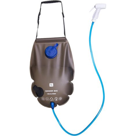 Solardusche, 5 l Außendruck-Campingdusche mit TPU-Material, zum Wandern, Camping, Strand, Schwimmen