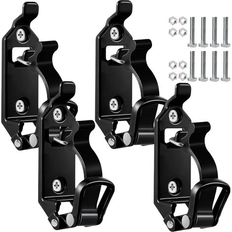 4 Pack Excavator Rack, Shovel Holder for Roof Bars, Excavator Accessories, Broom Holder, Axle Holder, Rubber Closure, Wall Mounting Bracket for Car, Boat, Truck, Tools (1/5)