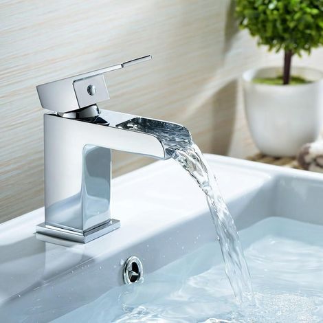 Miscelatore lavabo a cascata TANO monocomando cromato