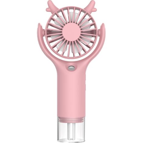 Pulvérisation Portatif,Mini Ventilateur Portatif Rechargeable par USB - Refroidisseur d'air de Poche à main (Rose) (1/5)