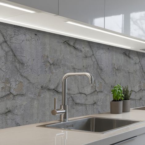 SCHIENALI CUCINA Vecchio - Cemento - Muro 250x80 cm (1/5)