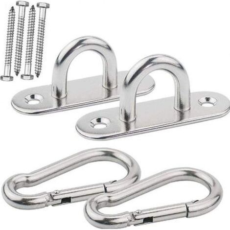 N&P Acier Inoxydable Lourds Crochet De Plafond, Crochets de Suspension,Convient pour Le Yoga, hamac, Chaise Suspendue (1/5)