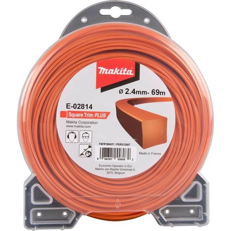 Makita E-02814 Filo Tondo Decespugliatore Tagliabordi 2,4mm x69m (1/3)