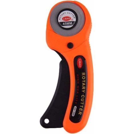 Cutter Rotatif 45mm Pour Tissu Cuir Outil De Coupe Couture Quilting Premium (1/4)
