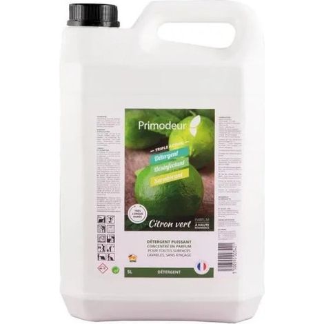Detergente desinfectante superperfumado limón verde JAG PRIMA 5L
