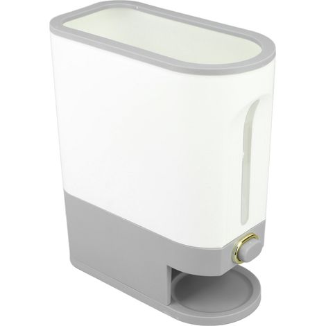Distributeur de riz transparent à fermeture hermétique, boîte de rangement pour céréales, grande capacité 10 kg, idéale pour la cuisine. (1/5)