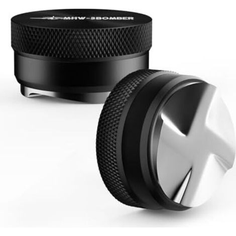 MHW-3BOMBER Niveleur à café expresso 58,35 mm, distributeur à hauteur réglable, outil de distribution pour porte-filtre 58,5 mm, accessoire expresso, modèle : T5248L4-OS