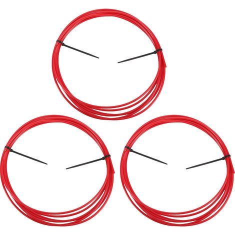 Kit de 3 cintreuses pour tubes en cuivre de 6,35 mm (1/4 pouce) avec outil en plastique PE pour la réparation de climatiseurs (4 mètres). (1/4)