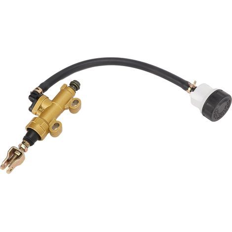 Kit de maître-cylindre de frein arrière moto avec réservoir hydraulique universel pour motocross quad, coupelle d'huile ronde (1/5)