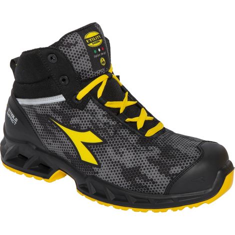 Scarpe antinfortunistiche Diadora Shark Stable Impact Mid S3 SRC ESD-46Negro / gris - 46