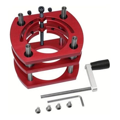 Base élévatrice de table de toupie à 4 griffes – Levage maximum 51mm – Alliage aluminium et acier inoxydable – Système de serrage stable (1/3)