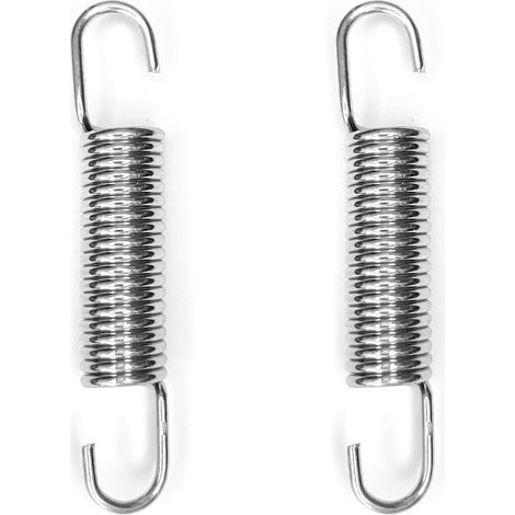 2x Ressort de traction de rappel en acier à double crochet béquille scooter moto cyclomoteur Kreidler, 2x14x78mm
