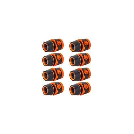 Conector rápido para manguera de 1/2 pulgada, kit de 8 piezas con conectores rápidos, racores de inicio y final de manguera. - Crezuo