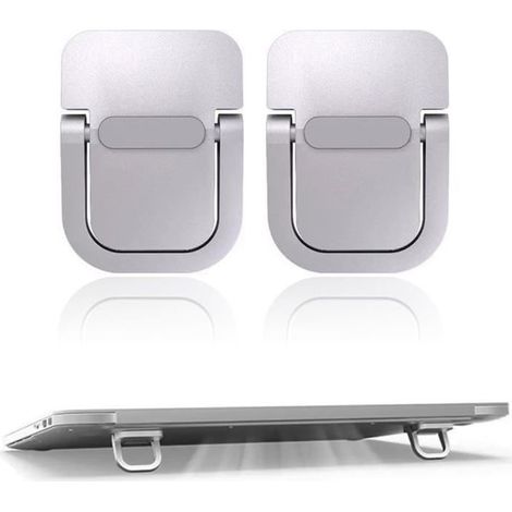 Support pour ordinateur portable miniature en 2 parties, rehausseur de clavier portable pour bureau, support pliable invisible pour ordinateur portable, rehausseur (1/5)
