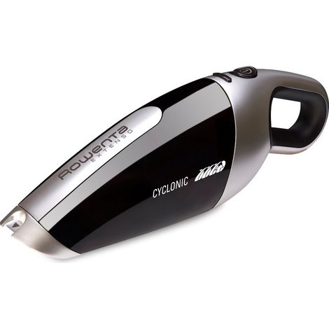 Rowenta AC4769 Extenso Cyclonic Aspirabriciole Cordless con Bocchetta, 7.2 V, Lancia Piatta Integrata, Nero/Grigio (1/5)