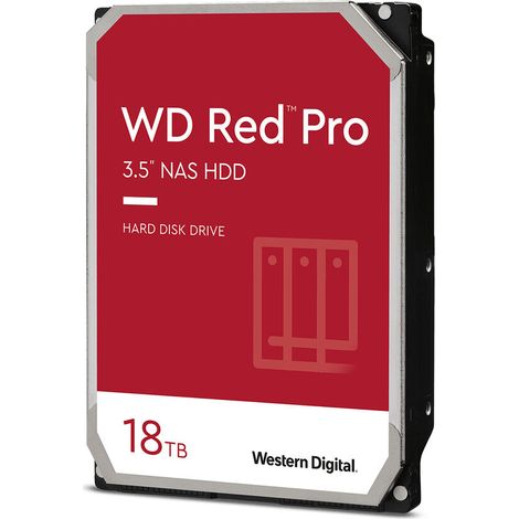 HDD WD Red Pro WD181KFGX 18TB/8,9/600/72 Sata III 512MB (D) (CMR) (1/2)