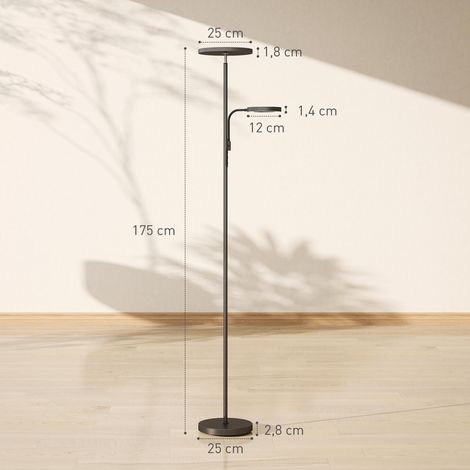 Lampadaire LED 42W dimmable 2700K-6500K 4 couleurs variation continue, 4 modes scène, télécommande et contrôle tactile (1/5)