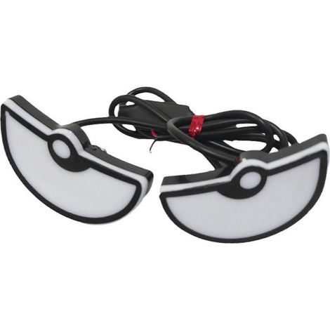 Lot de 2 feux LED étanches « œil de diable » pour moto, design multiforme pour une sécurité optimale lors des trajets nocturnes, des aventures tout-terrain et comme accessoires moto. Lampe demi-cercle (1/5)