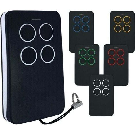 Télécommande Universelle Multifréquence pour Portail et Garage - Compatible CARDIN S449-QZ2/Z4 - Rouge avec 4 Codes (1/2)