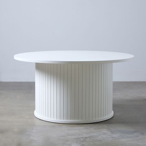 Table basse 90 x 45 cm chêne blanc - SKYRA