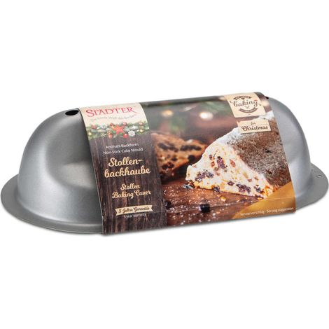 Städter Hotte de cuisson Stollen 23 x 12 cm / H 6,5 cm Argent