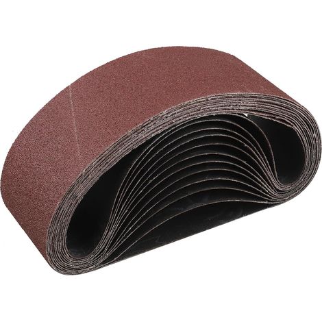 STEBRUAM Bande Abrasive 75x 533 mm,12PCS 80 grain Ensemble de Bandes Abrasives (1/5)