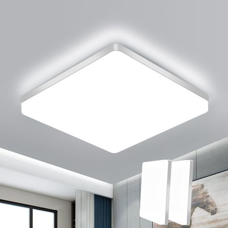 Plafonnier LED, 2 Pièces 48W 6500K Blanc Froid (1/5)