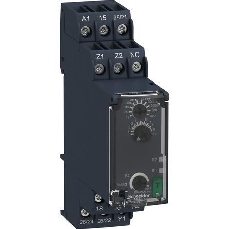 Harmony Time RE22 - Temporizzatore elettronico - 0.05s...300h - 24...240V AC/DC - 2C/O - RE22R2AMR