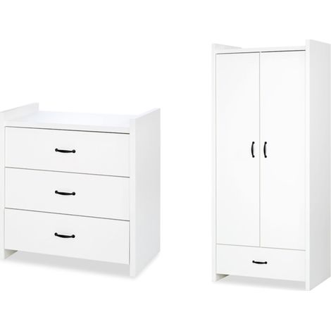 Commode et Armoire LittleSky by Klups Amelia White Blanc