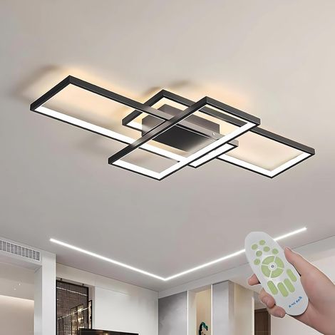 Plafonnier LED au design moderne, réglable 2 700 - 6 500 K, avec télécommande, lampe de plafond 59 W, pour salon, chambre, cuisine, couloir, balcon, salle à manger (1/5)