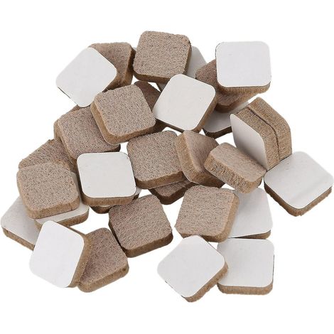Protections en feutre pour sols et meubles, protections pour pieds de table et de chaise, 32 pièces par paquet, kaki. (1/5)