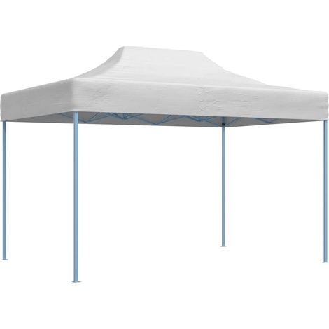 Profi-Partyzelt Faltbar 280x410x315 cm Stahl Weiß