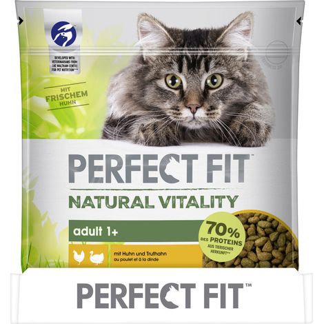 Perfect Fit Natural Vitality 1+ mit Huhn & Truthahn Katzenfutter 650g