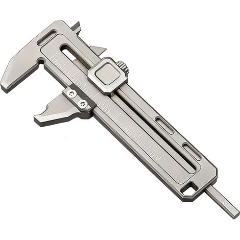 Pied à coulisse, mini pied à coulisse, instrument de mesure portable pour métaux, mini-outil multifonctionnel portable, en alliage de zinc, avec une précision de 0,1 mm.