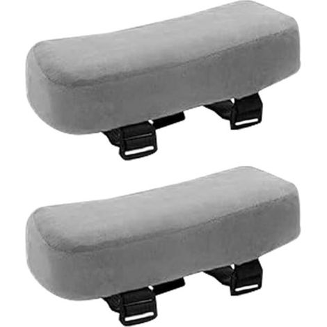 Almohadillas para reposabrazos de silla de 2 piezas, fundas cómodas para reposabrazos que alivian la presión en codos y brazos, 23,57,53 cm (1/4)
