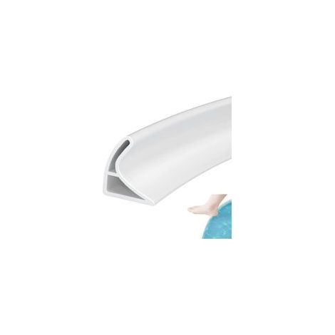 1M Barrière de Douche Pliable Barre de Seuil Douche Silicone Anti-débordement Barrage d’eau Joint Douche pour Toilettes Salle de Bain Baignoire(Blanc, 3cm Hx2cm W)