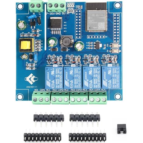 ESP32 4-Channel Relay Module Carte de développement avec WIFI Bluetooth BLE Alimentation AC/DC pour Projets de programmation DIY (1/5)