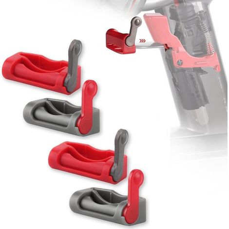Interruptor de bloqueo, 4 piezas, Compatible con Dyson V15, V10, V11, V8, V7, V6 Absolute/Motorhead/V7 Allergy Hepa, Gatillo, Rojo, gris (1/5)