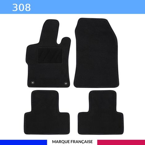 Tapis de voiture - Sur Mesure pour 308 (dès 10/2021) - 4 pièces - Tapis de sol antidérapant pour automobile (1/4)