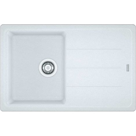 Evier Franke Basis Fragranit+ BFG611-78 - Blanc Artic (Moucheté) (1/2)