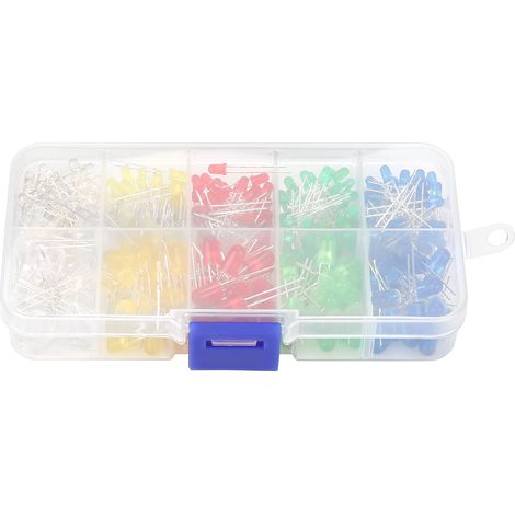 Kit assortimento di 350 LED da 3 mm e 5 mm in colori assortiti (1/5)