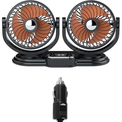 USB 12V 360° Rotation pour Ventilateur Tête Grand (1/4)