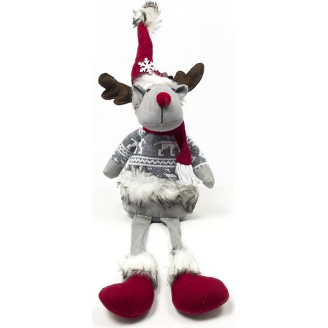 Renna Seduta Fermaporta Decorativo Con Gambe Molli Altezza 55 cm (1/4)